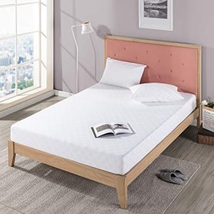 Estructura de cama metálica ZINUS Joseph 25 cm, Base para colchón, Somier  de láminas de madera, Almacenamiento debajo de la cama, 135 x 190 cm