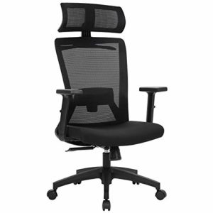 <ul><li>La silla de oficina ergonómica F007 utiliza un gran cojín para el cuello que se puede ajustar 6 cm hacia arriba y hacia abajo, y un soporte de cintura de diseño único con espalda baja, forma en S, la curva del cuerpo humano se adapta mejor a la columna vertebral humana, se centra en tu salud.</li><li>Diseño transpirable y suave: hemos mejorado el asiento de espuma de la silla de oficina, cojín de asiento de 10 cm de grosor, que es más suave y de apoyo, se adapta a la curvatura de las caderas. El respaldo está hecho de una red con una fuerte resistencia a la tracción, que tiene en cuenta la comodidad y le ofrece una experiencia refrescante permanente.</li><li>Para satisfacer sus diversas necesidades】 La silla de escritorio tiene dos modos de inclinación o bloqueo. La silla de oficina, el ajuste de altura es de 40.5-47.5 cm, el diseño elegante y clásico se adapta a sus necesidades en diferentes escenarios y le da a su habitación un sentido de moda.</li><li>Silla de escritorio grande y robusta】Silla de oficina F007 con cojín de asiento de gran tamaño, tamaño del cojín: 50 x 49 x 10 cm, obtienen un espacio más cómodo. La silla de oficina está equipada con una base de metal resistente y tiene un máximo de 150 kg, lo que puede ofrecer una garantía más segura y de alta calidad.</li><li>Nuestro servicio profesional al cliente】 MELOKEA da gran importancia a la experiencia del cliente. Haremos todo lo posible para ofrecer a nuestros clientes los mejores productos y servicios. Si tiene alguna pregunta, no dude en ponerse en contacto con nosotros.</li></ul>